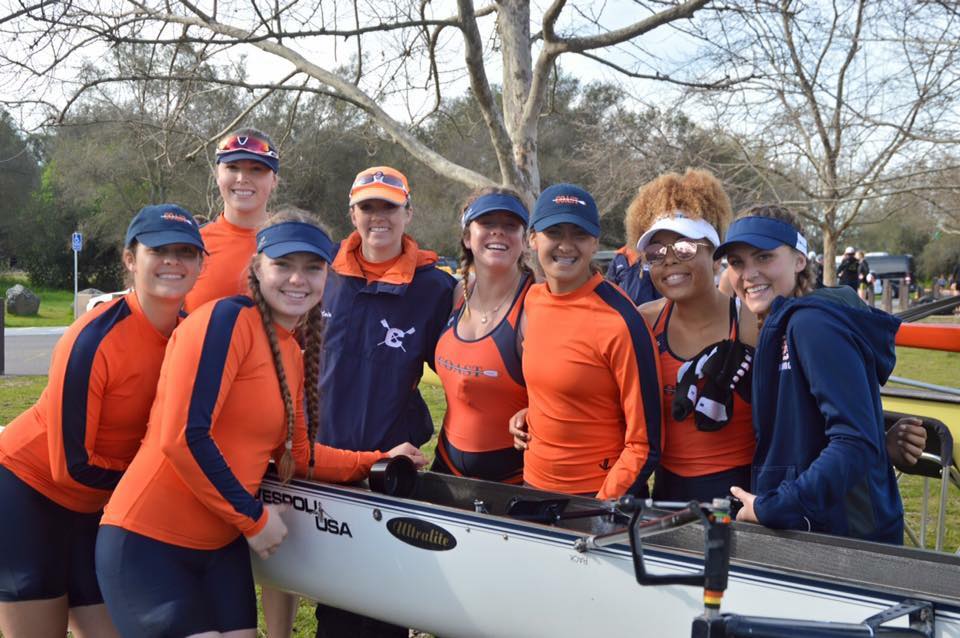Novice 8 take second for Pirate women at San Diego Crew Classic