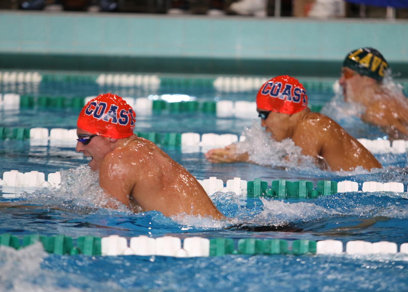 Pirate men in fourth place after Day 1 of State Swim Championships