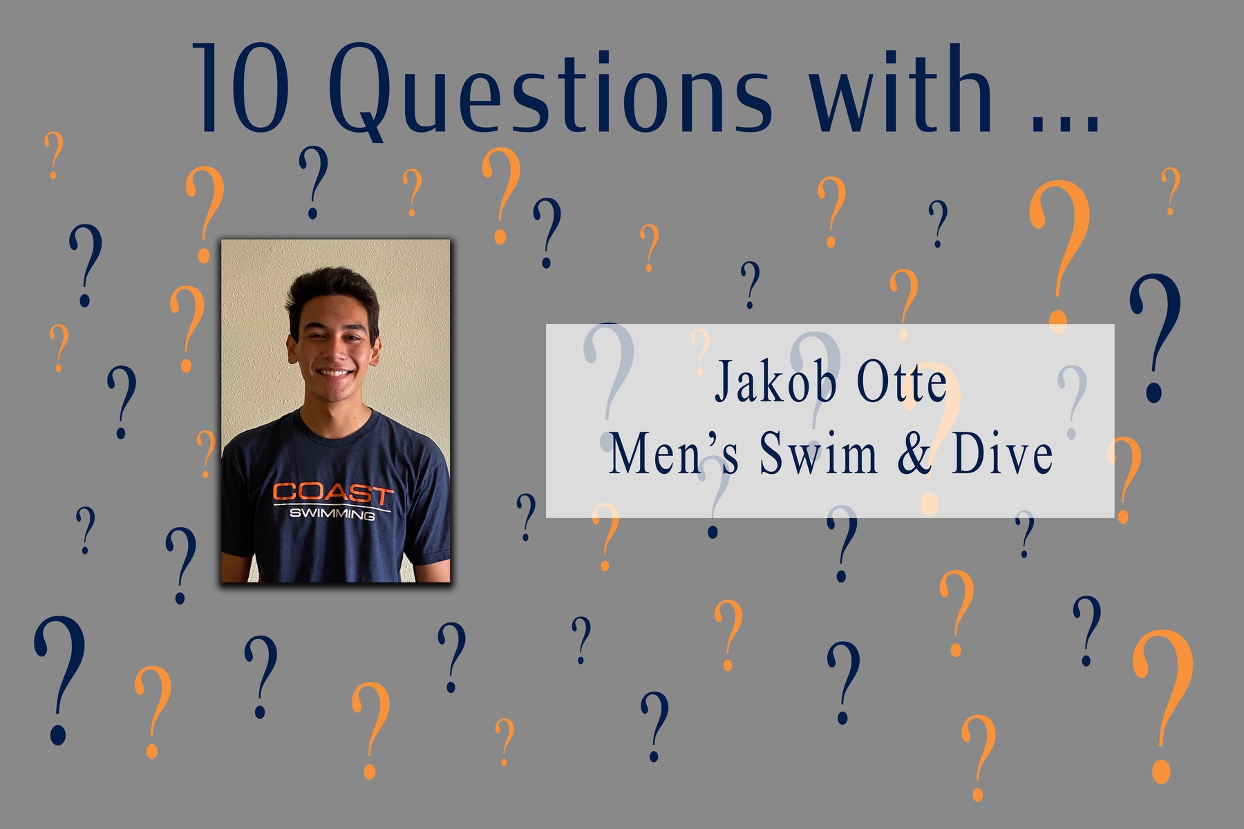 10 Questions With ... Jakob Otte: Men's Swimming